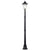 Outsunny 1.9M Garden Lamp Post Light, IP44 Outdoor LED Solar Powered Lantern Lamp with Aluminium Frame for Patio, Pathway and Walkway, Black