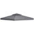 Outsunny Gazebo Canopy Roof Top Replacement Cover, 3 x 3m, Spare Part, Deep Grey (TOP ONLY)