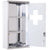 HOMCOM Lockable Medicine Cabinet: Stainless Steel Wall-Mounted Unit with 2 Shelves & Security Glass Door, 48cm Height