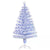 HOMCOM Artificial Fibre Optic Christmas Tree w/ 26 LED Lights Pre-Lit White Blue 4FT