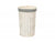 SMALL ROUND WHITE WASH LAUNDRY HAMPER with GREY SAGE LINING