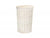 SMALL ROUND WHITE WASH LAUNDRY HAMPER with WHITE LINING