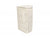 SMALL CORNER WHITE WASH LAUNDRY HAMPER with WHITE LINING