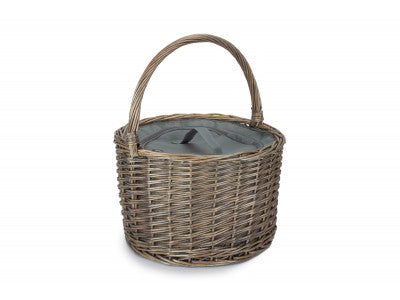 ROUND GREY CHILLER BASKET