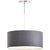 HOMCOM Modern LED Pendant Light Chandelier with Three Lighting Modes Metal Round Base for Living Room, Bedroom, Office, Entrance, Grey, 59 x 59 x 44cm