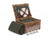 4 PERSON GREEN TWEED CLASSIC PICNIC HAMPER