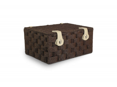 EXTRA LARGE BROWN PAPER ROPE HAMPER