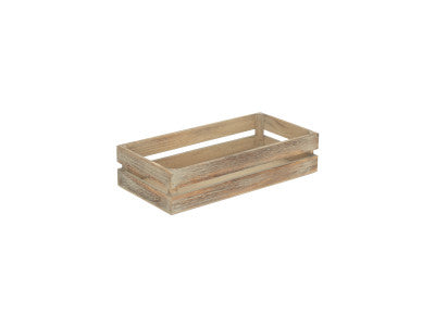 SMALL OAK EFFECT PACKING CRATE