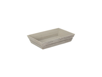 LARGE DOVE GREY WOODEN PACKING TRAY