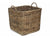 INGLENOOK SQUARE RATTAN LOG BASKET