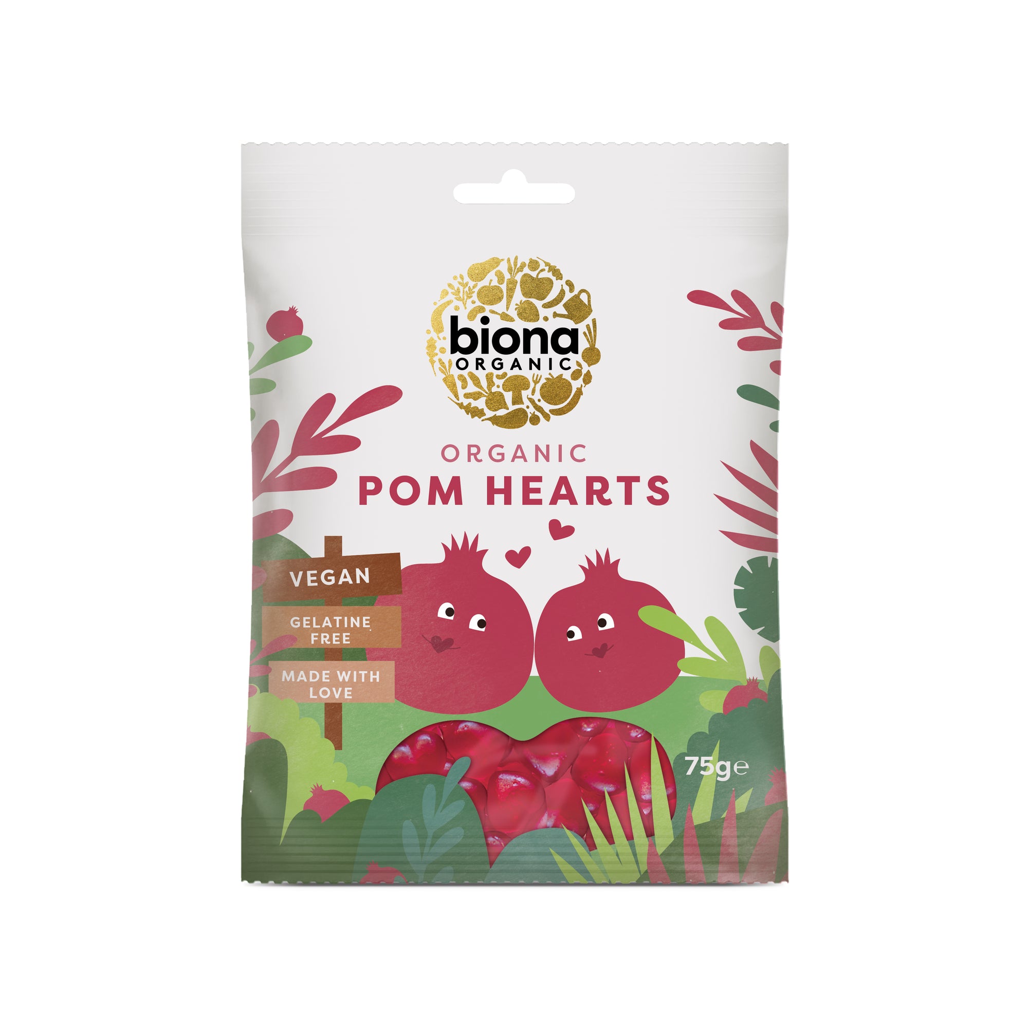 Biona Organic Pomegranate Hearts (75g)