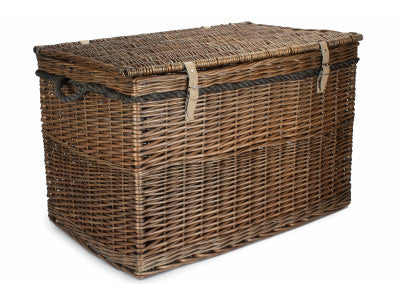 29" ANTIQUE WASH STORAGE HAMPER