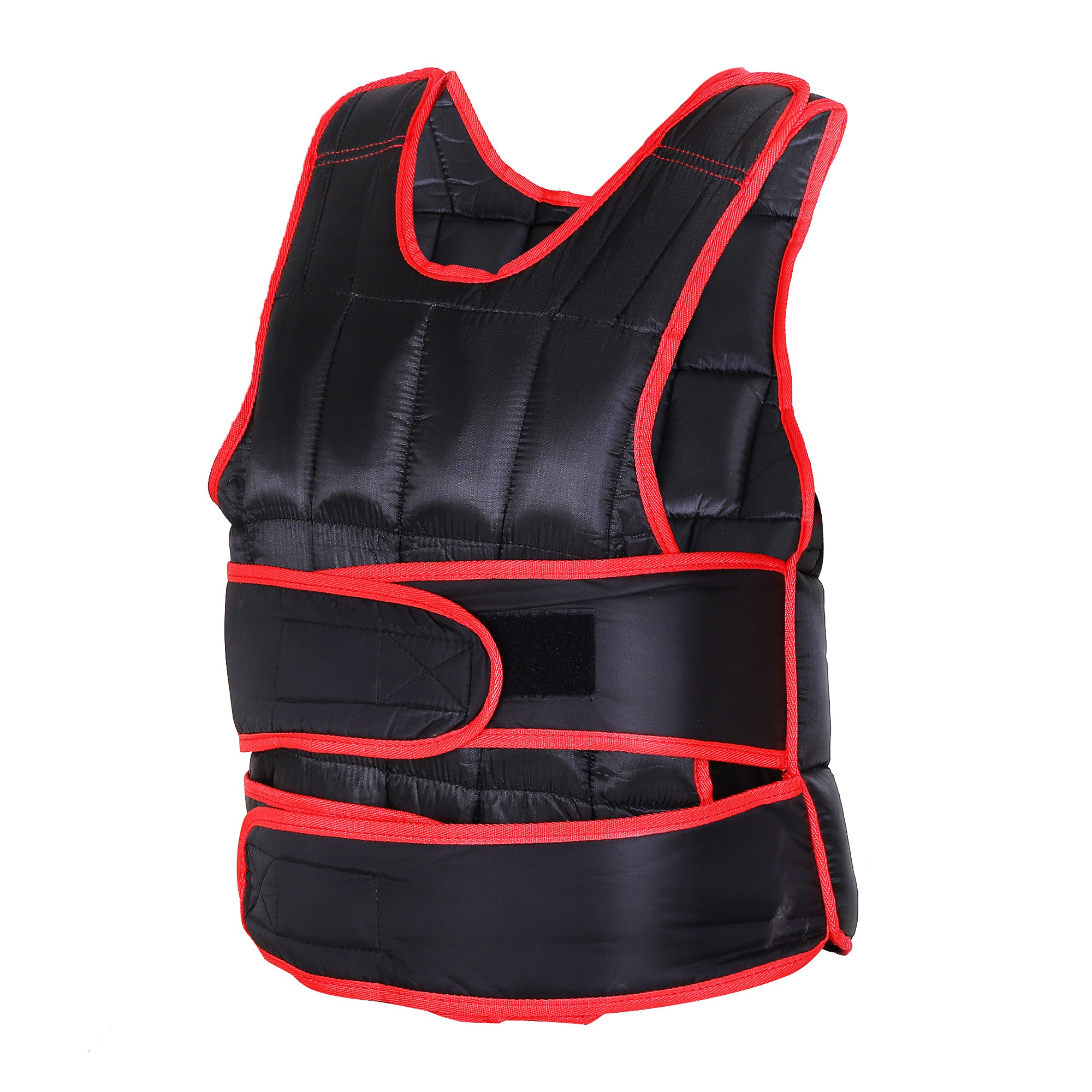 HOMCOM 20kg Metal Sand Weight Adjustable Unisex Trainer Vest Black/Red