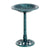 Outsunny Decorative Bird Bath: Scallop-Patterned Garden Feeder Stand, Time-Worn Green Finish