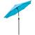 Outsunny 2.6M Patio Sun Umbrella with Tilt, Crank, 8 Ribs Aluminium Frame, Shade Shelter Canopy, Blue