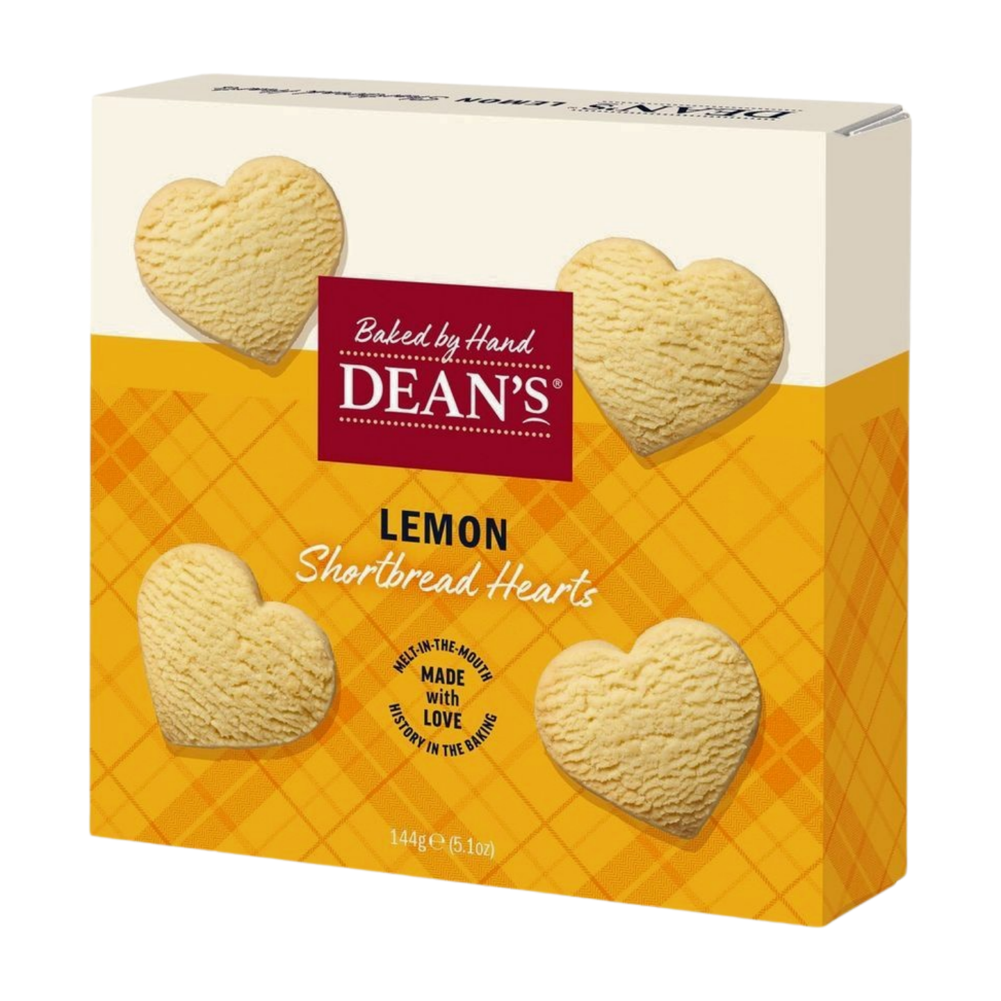 Dean's Lemon Shortbread Hearts (144g)