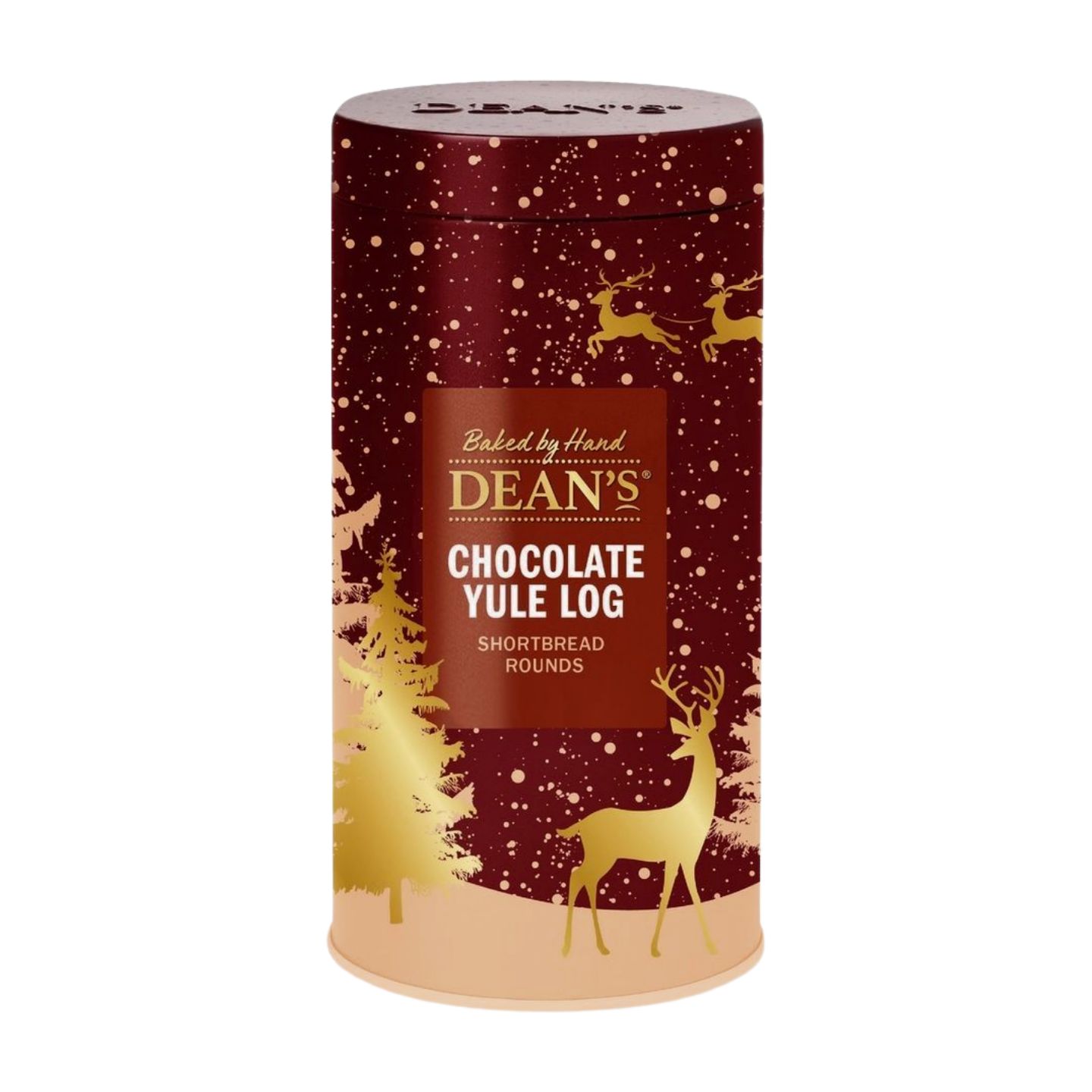 Dean's Chocolate Yule Log Shortbread Rounds (150g)