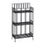 Outsunny Retro 3-Tier Garden Plant Stand Plant Shelf Metal Flower Display Rack Bookshelf Bathroom Shelf