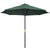 Outsunny Market Table Umbrella: Garden Parasol with 8 Ribs, Green