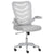 Vinsetto Mesh Office Chair for Home Swivel Task Desk Chair with Lumbar Back Support, Flip-Up Arm, Adjustable Height, Grey