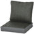 Outsunny Patio Chair Cushion Refresh: 2-Piece Back and Seat Set in Fabric & PE Rattan, Grey