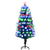 HOMCOM 5FT Pre-Lit Artificial Christmas Tree w/ Fibre Optic Baubles Fitted Star LED Light Holiday Home Xmas Decoration-Green