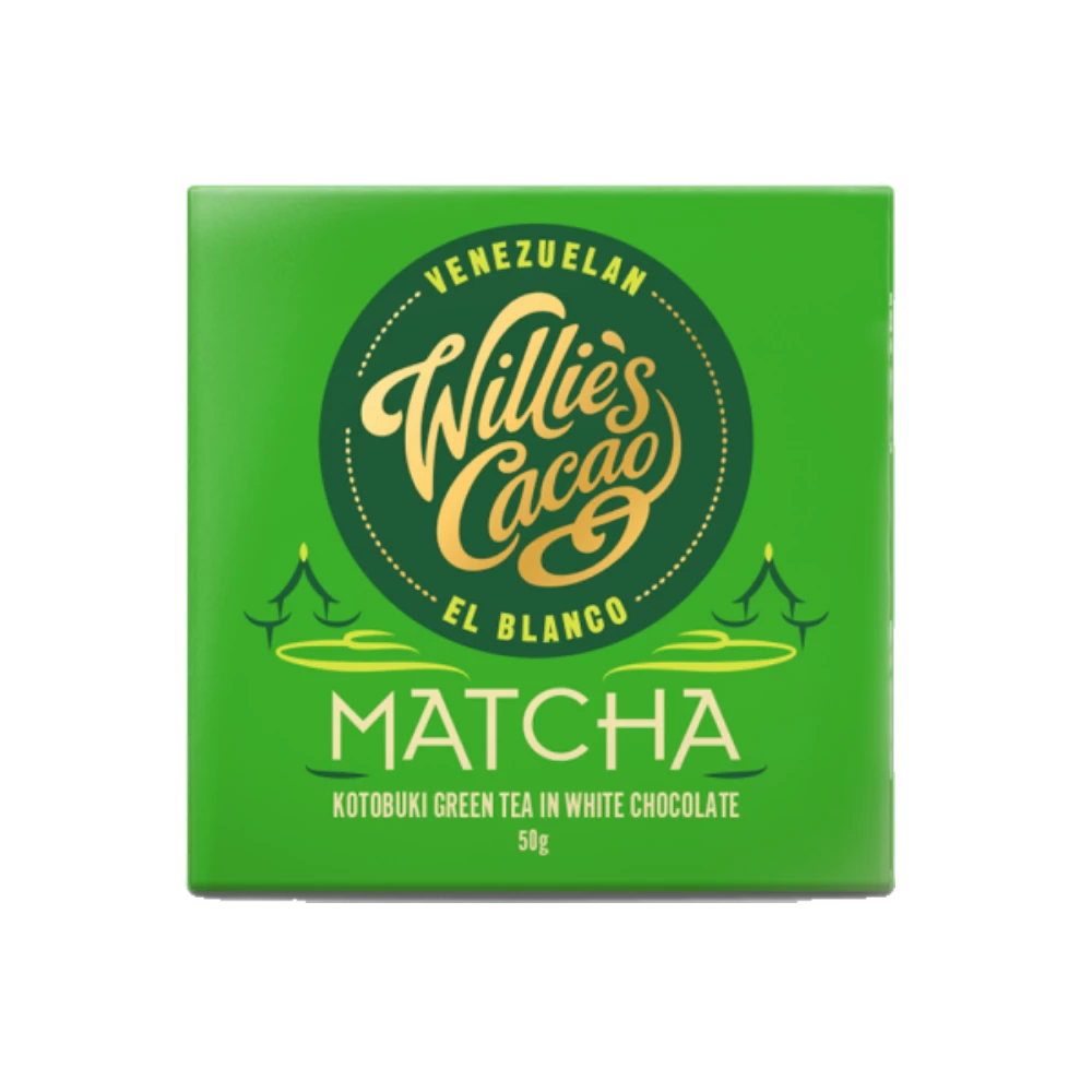 Willie's Cacao Matcha Kotobuki Green Tea White Chocolate (50g)