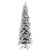 HOMCOM 7ft Pencil Artificial Christmas Tree, Snow Flocked Xmas Tree with Downswept Branches and 800 Tips, Auto Open, Steel Base, Holiday Decoration for Home Office, Green