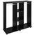 HOMCOM Double Mobile Open Wardrobe With Clothes Hanging Rails Storage Shelves Organizer Bedroom Furniture - Black