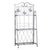 Outsunny Indoor Outdoor Freestanding 3-Tier Garden Plant Stand Metal Flower Display Rack for Potted Plants Balcony Décor 44L x 25W x 96H cm