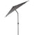 Outsunny 3 x 2m Garden Parasol Patio Sun Umbrella Canopy Rectangular Sun Shade Aluminium Crank Tilt Mechanism, Dark Grey