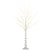 HOMCOM 5ft Artificial White Birch Tree Light with 96 Warm White Pre-Lit LED Light for Indoor and Covered Outdoor Use