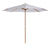 Outsunny 3(m) Fir Wooden Parasol Garden Umbrellas 8 Ribs Bamboo Sun Shade Patio Outdoor Umbrella Canopy, Cream White