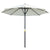 Outsunny Garden Parasol Umbrella, Outdoor Market Table Umbrella Sun Shade Canopy with 8 Ribs, Cream