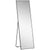 HOMCOM Full Body Dressing Mirror, Floor Standing or Wall Mounted, Aluminium Alloy Frame, 160x40cm, Black