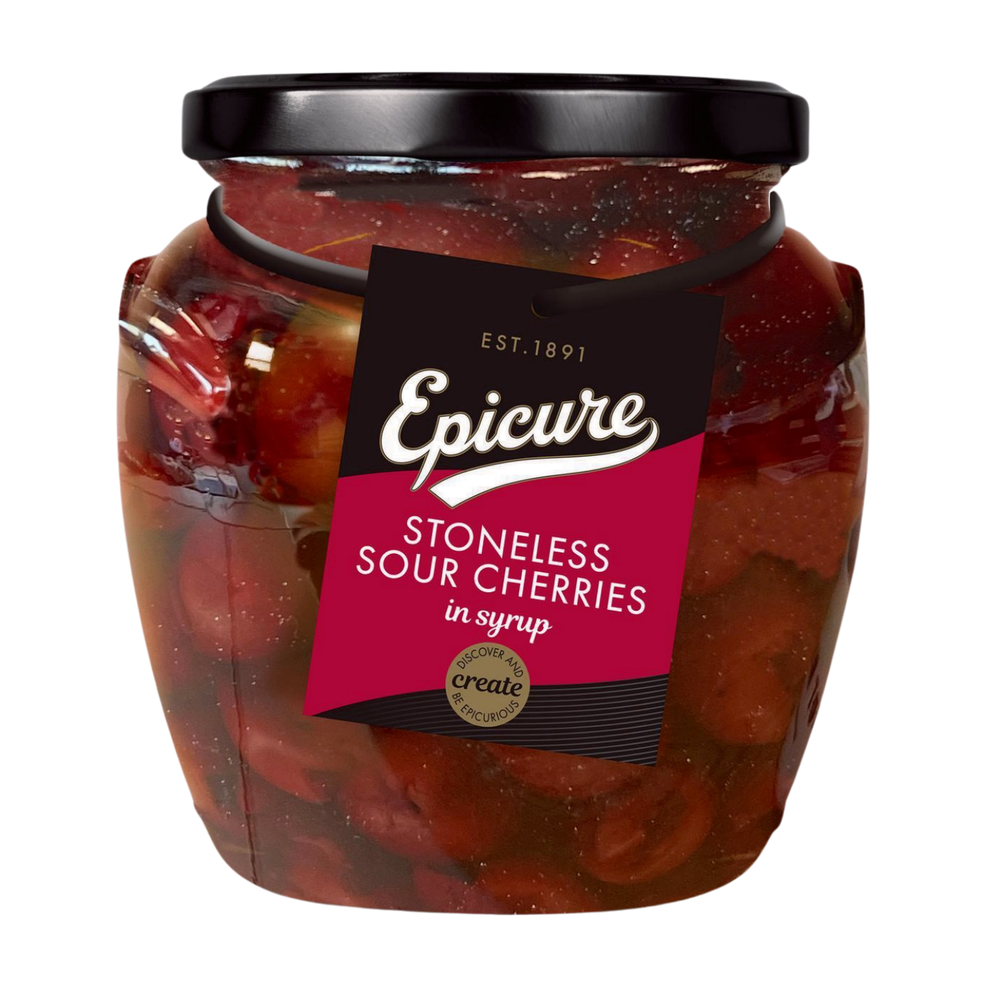 Epicure Stoneless Sour Cherries in Light Syrup (570g)