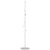 HOMCOM Coat Rack, Free Standing Hall Tree with 8 Round Disc Hooks, Steel Entryway Stand with Marble Base for Clothes, Hats, Purses, White