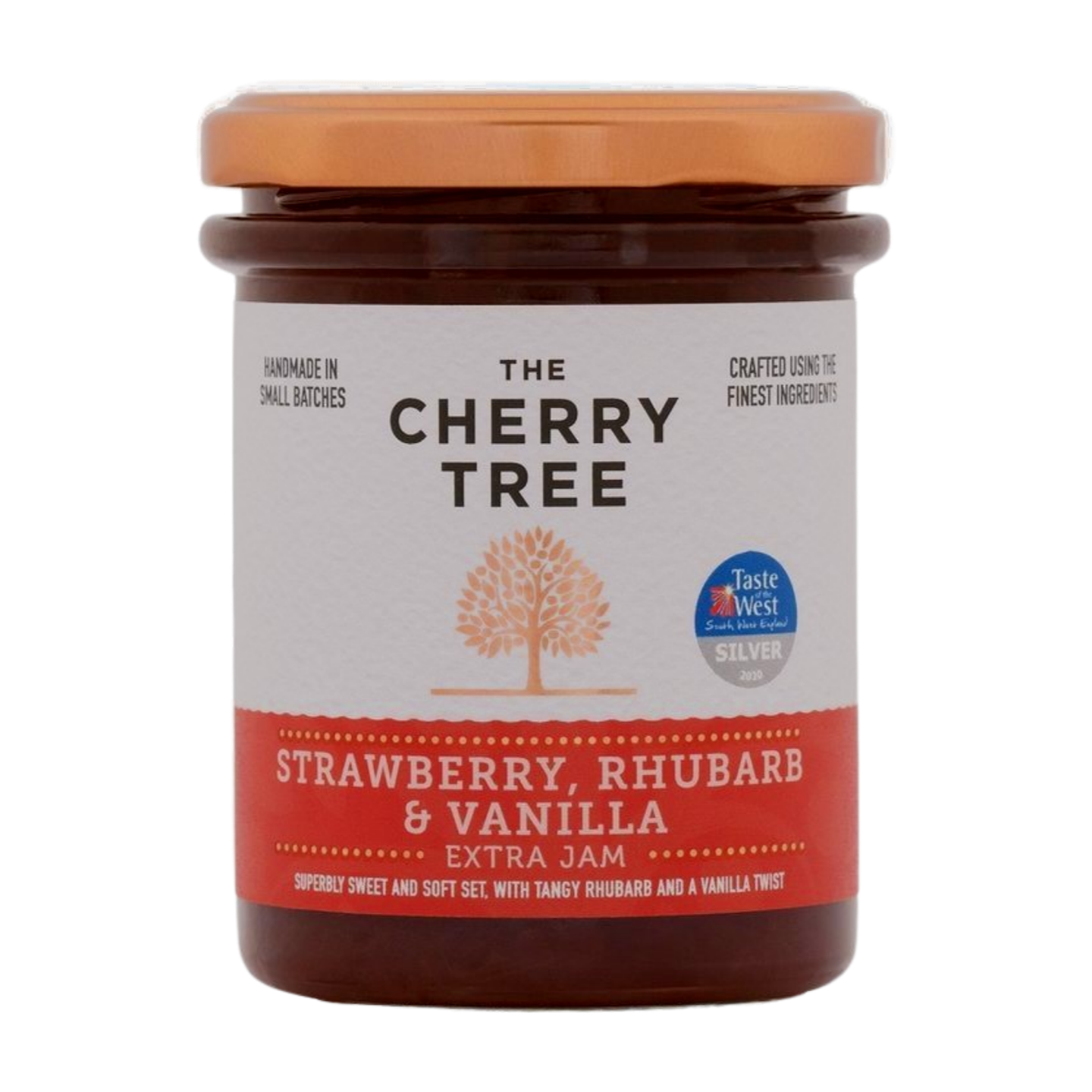 The Cherry Tree Strawberry & Rhubarb Extra Jam (225g)