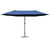 Outsunny 4.6m Garden Parasol Double-Sided Sun Umbrella Patio Market Shelter Canopy Shade Outdoor with Cross Base – Blue