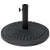 Outsunny Garden 15kg Round Parasol Base Cement Outdoor Umbrella Weight Stand Black