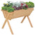 Outsunny Wooden Planter Raised Bed Container Garden Plant Stand Vegetable Flower Box with Liner 100 L x 70 W x 80 H cm