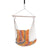 Outsunny Garden Yard Patio Swing Seat, Hanging Hammock Chair, Cotton Rope Cushioned, Wooden Cotton Cloth, Orange