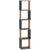 HOMCOM 5-Tier Bookshelf: Modern Freestanding Shelving Unit for Living Room & Study, Dark Grey