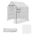 Outsunny Walk-In Greenhouse Cover: PE Replacement with Roll-Up Door & Windows, 140x143x190 cm, White