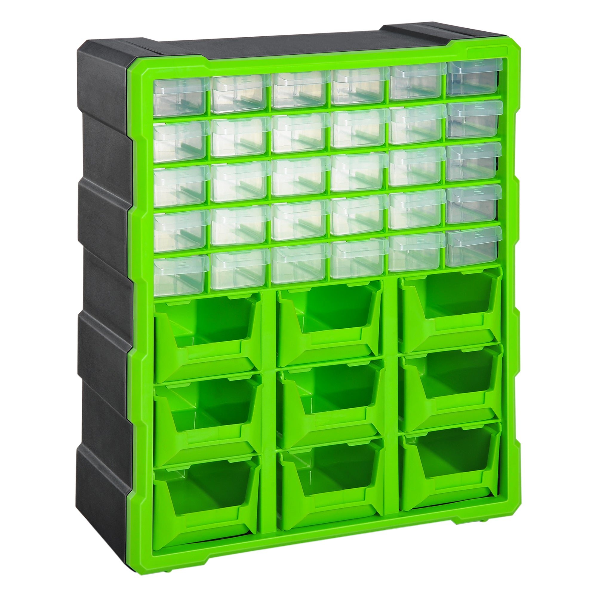 DURHAND Organiser Cabinet with 39 Drawers, Multi-Compartment Storage for Tools and Crafts, Compact Design, Green