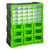 DURHAND Organiser Cabinet with 39 Drawers, Multi-Compartment Storage for Tools and Crafts, Compact Design, Green