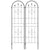 Outsunny Metal Trellis Set of 2, Garden Trellis for Climbing Plants Support Frames, Arrow Design