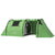 Outsunny 3000mm Waterproof Camping Tent, 3-4 Man Family Tent with Bedroom and Living Room, Portable with Bag, Dark Green