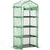 Outsunny Mini Greenhouse 4 Tier, Portable with Steel Frame, PE Cover, Roll-up Door, 70 x 50 x 160 cm, Green