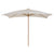 Outsunny 3x2m Wooden Patio Parasol Umbrella-Cream